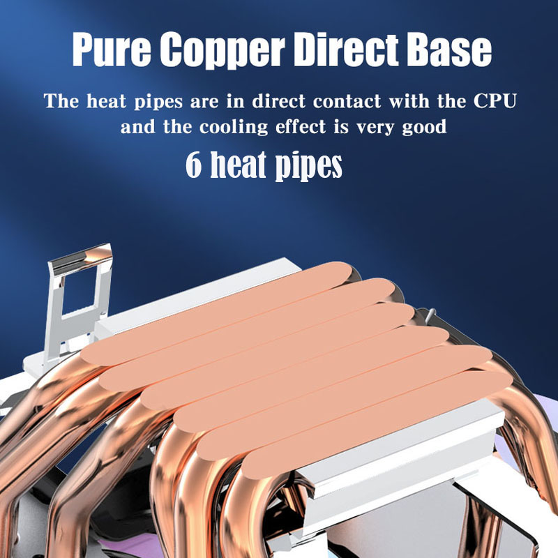 Cooler de cpu com 6 tubos de c - Cpu Heatsink avaliação e preço